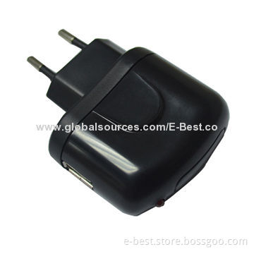 Single USB Wall Charger with EU Plug